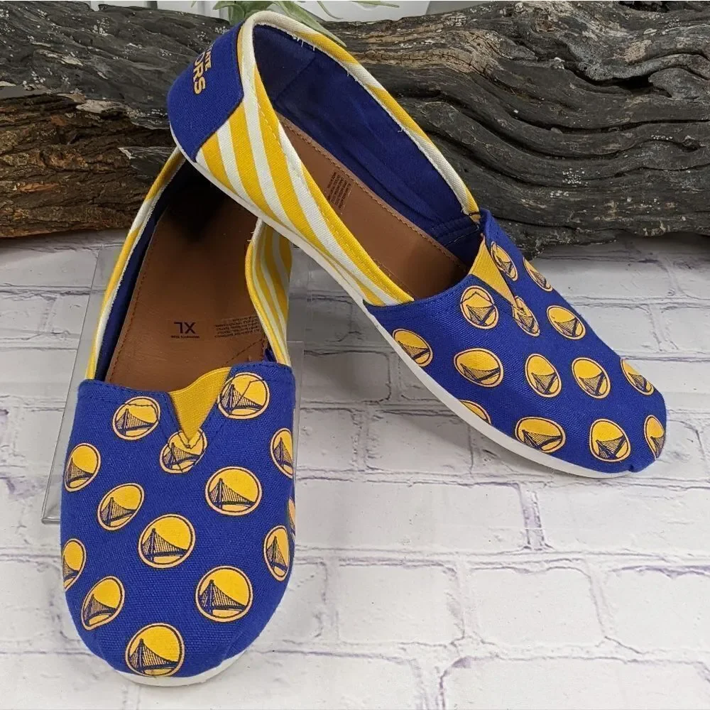 NBA Golden State Warriors Stripe Canvas Shoe